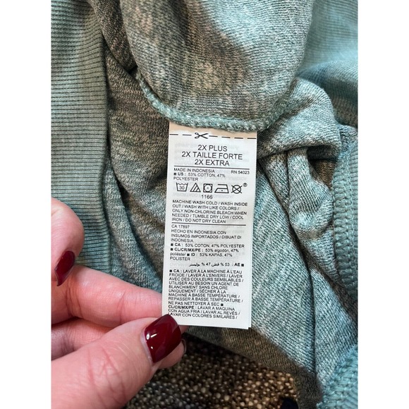 Old Navy Womens 2X Pullover Sweater 3/4 Sleeve Mint Green N8 - Picture 5 of 8